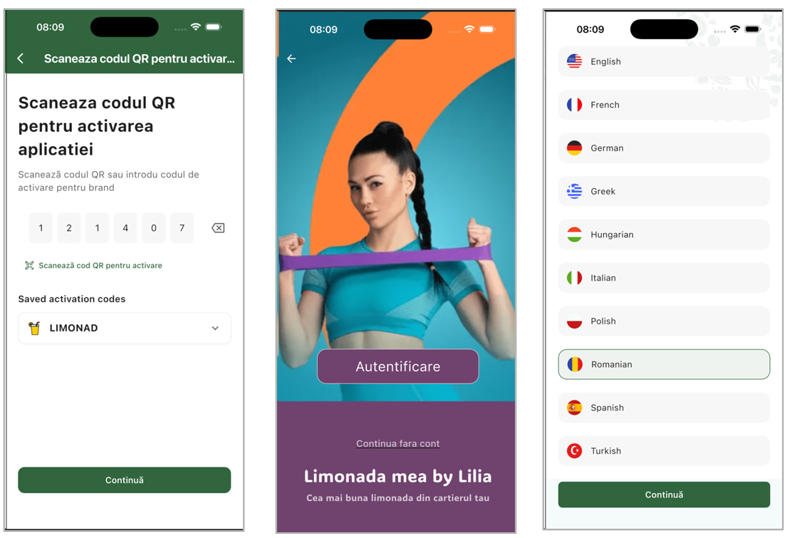 VOGO mobile app preview set 4