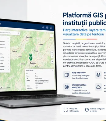 Platforma GIS pentru institutii publice — garantie si suport 1 an inclus
