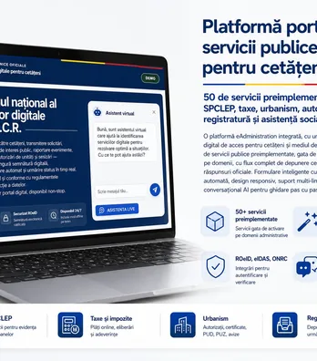 Vogo eBS eGovernance - servicii publice digitale pentru cetateni — garantie si suport 1 an incluse