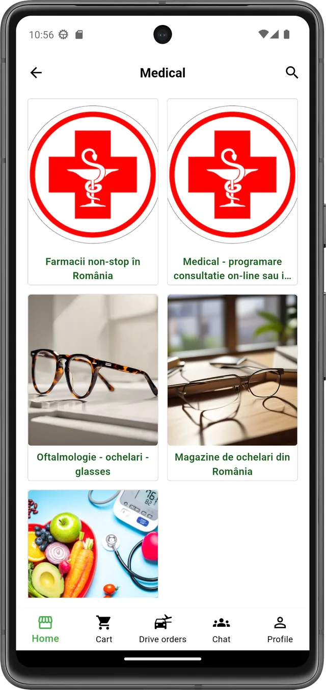 VOGO mobile app — medical, pharmacy, ophthalmology