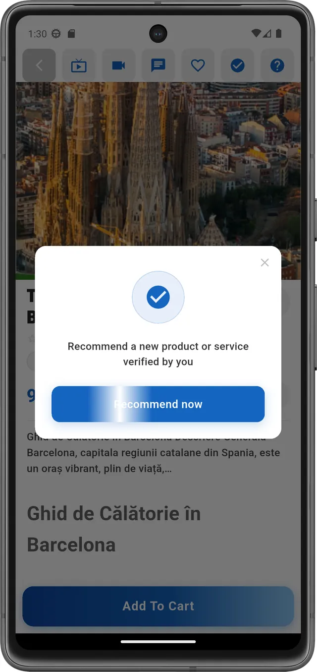 Aplicație mobilă VOGO — recomandări