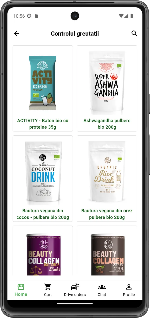 Aplicație mobilă VOGO — produse și servicii sănătate